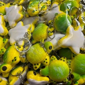 50pc sea turtle inspirational keychains